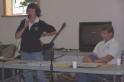 Laury & Kent presiding
